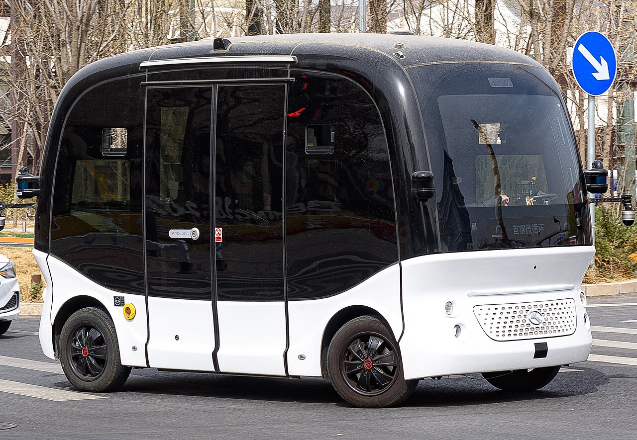 Autonomous minibus in Chinese city