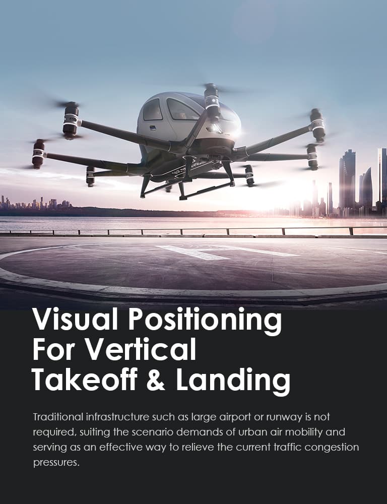 eVTOL air taxi flying over city